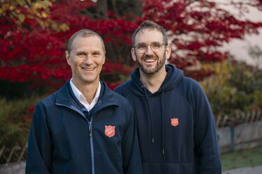 Markus Brunner und Andreas Dummermuth, Co-Leitung der Heilsarmee Affoltern am Albis.